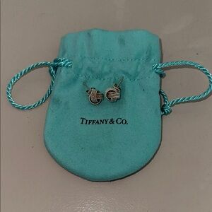 Tiffany & Co. Sterling Silver Knot Studs